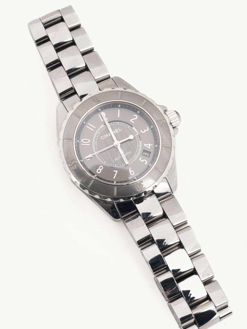 Chanel J12 Stainless Steel Chronograph Watch